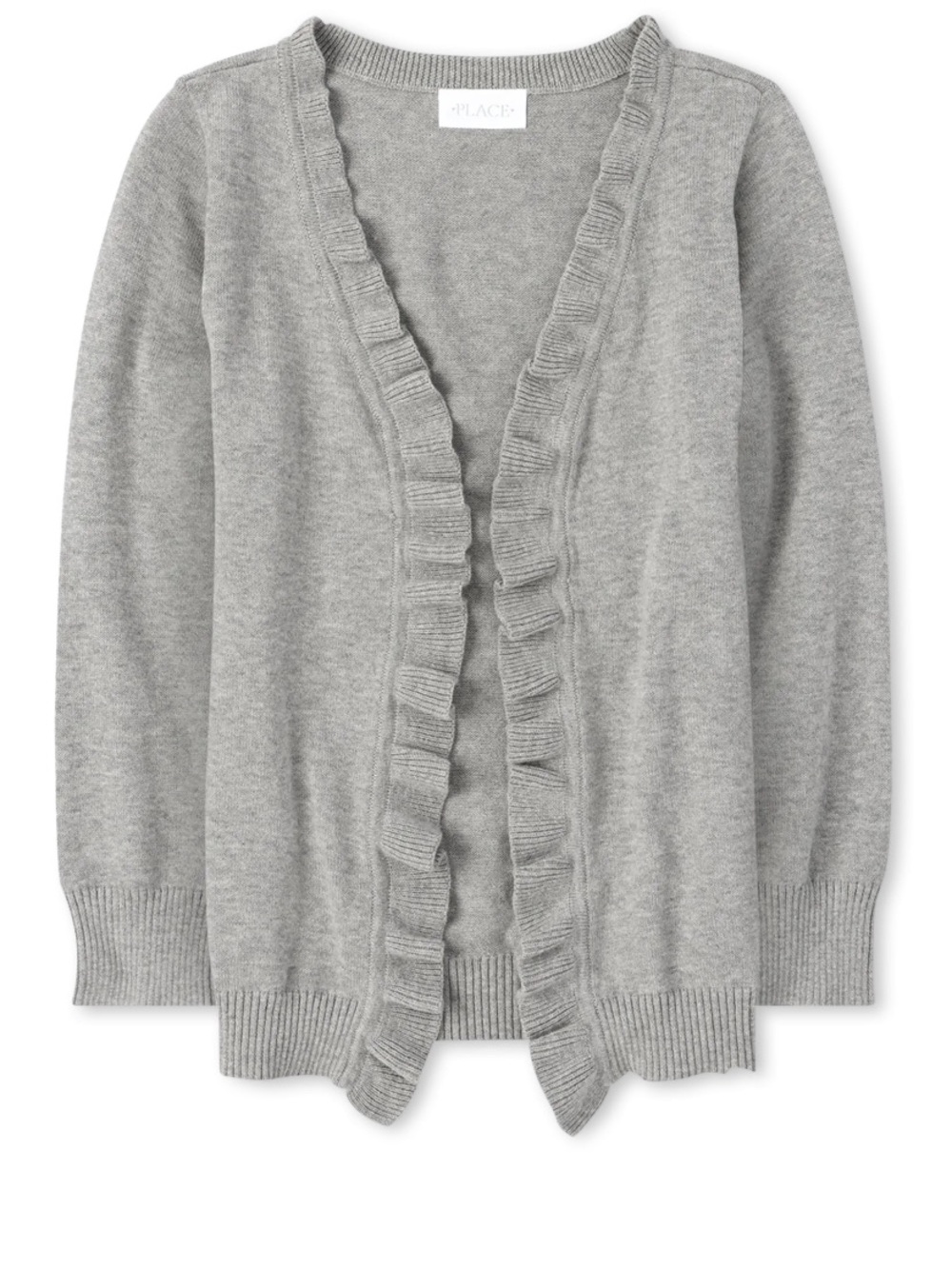 The Children’s Place Ruffle Open Front Cardigan